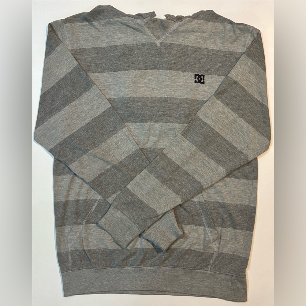 DC Star Gray Striped Sweatshirt